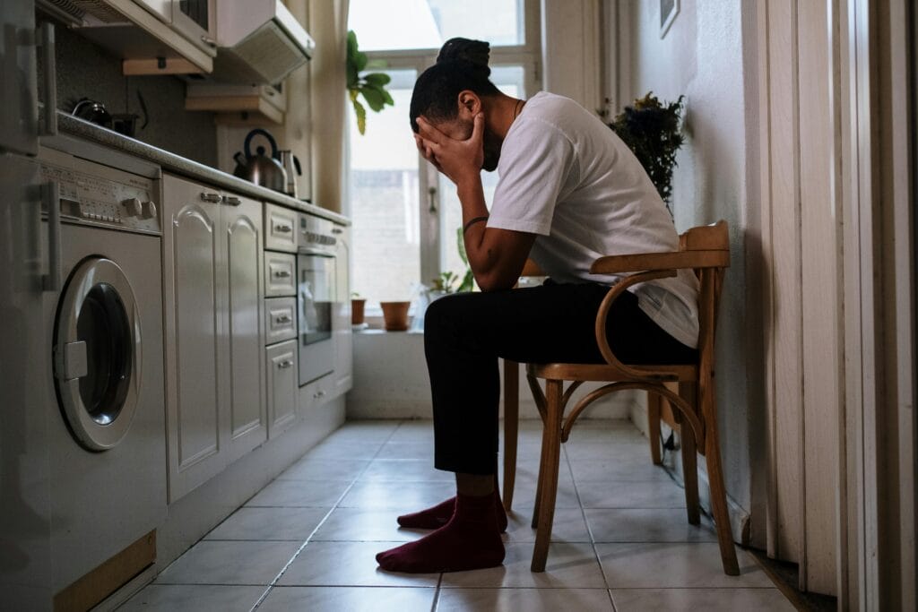 A man suffering from cocaine addiction.