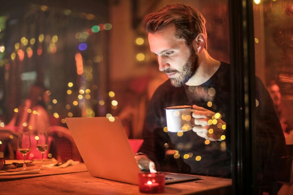 A person suffering from porn addiction.
