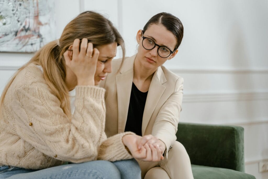 A person receiving medication-assisted treatment (MAT) for a drug addiction.