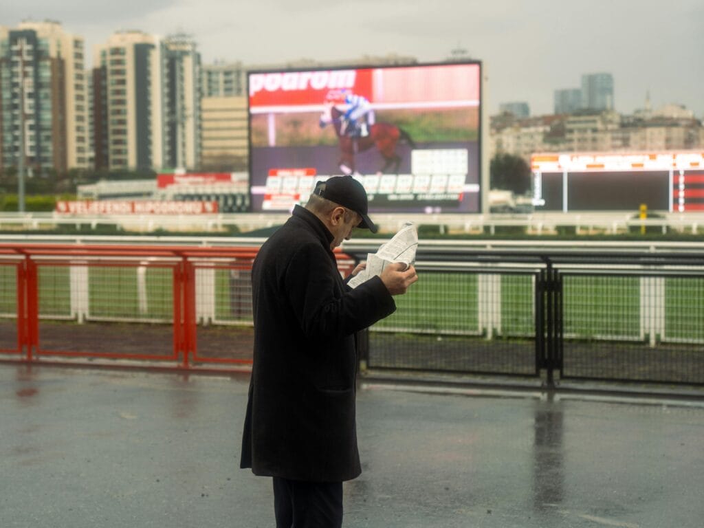 A man with a sports betting addiction.