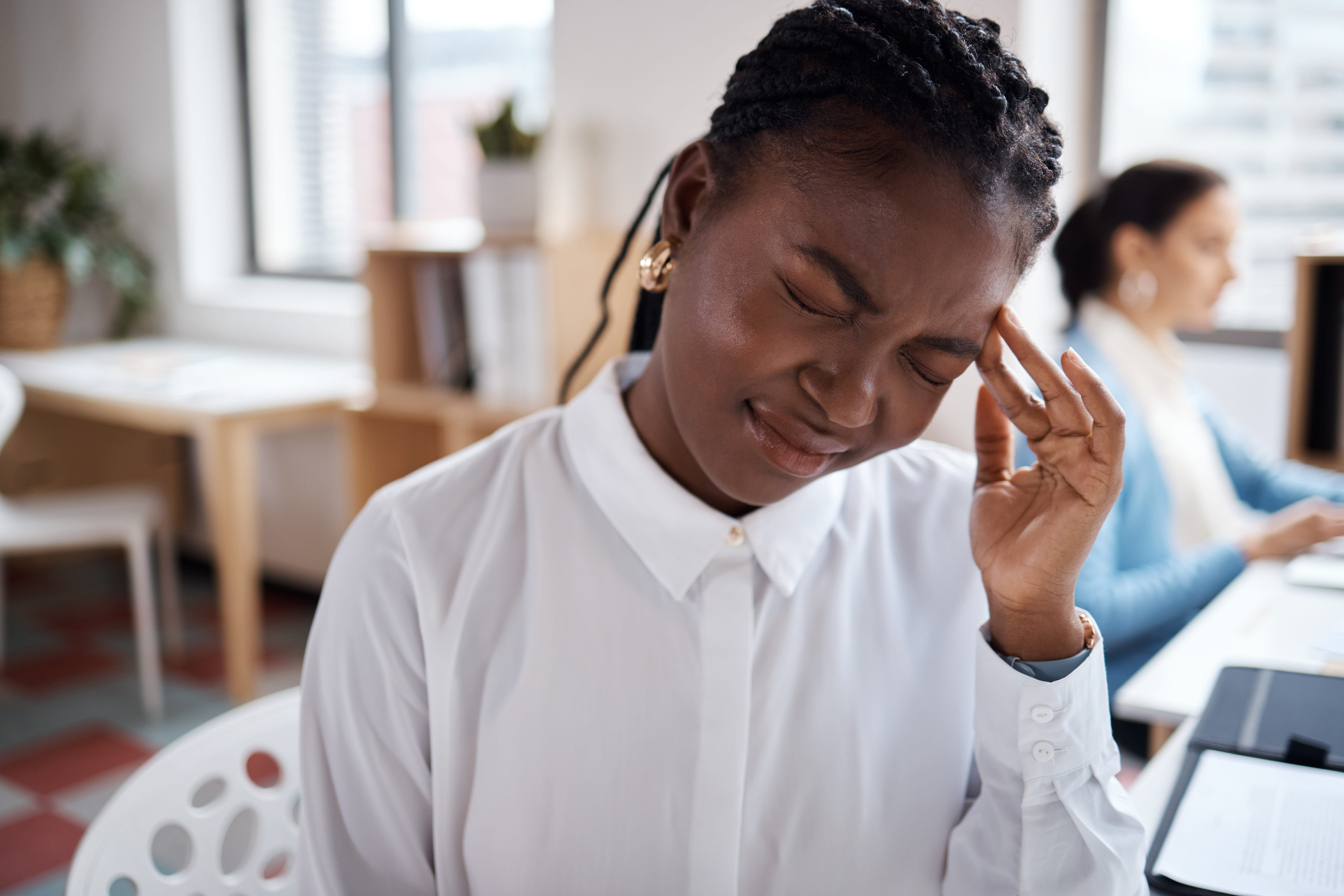 A person with borderline personality disorder (BPD) experiencing BPD splitting.