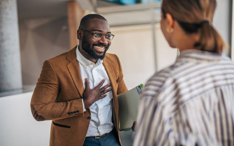 A man learning how to rebuilt trust after addiction.